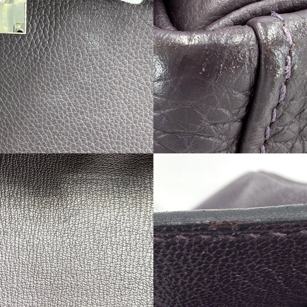 HERMES エルメス 2WAY ケリー28 トリヨンクレマンス ショルダーバッグ ハンドバッグ D刻印 トリヨンクレマンス パープル 紫
 シルバー金具 レディース 2019年【中古品】
