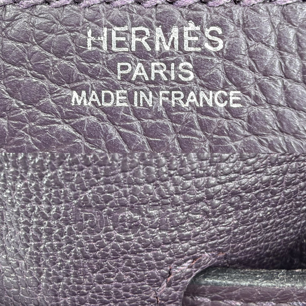 HERMES エルメス 2WAY ケリー28 トリヨンクレマンス ショルダーバッグ ハンドバッグ D刻印 トリヨンクレマンス パープル 紫
 シルバー金具 レディース 2019年【中古品】