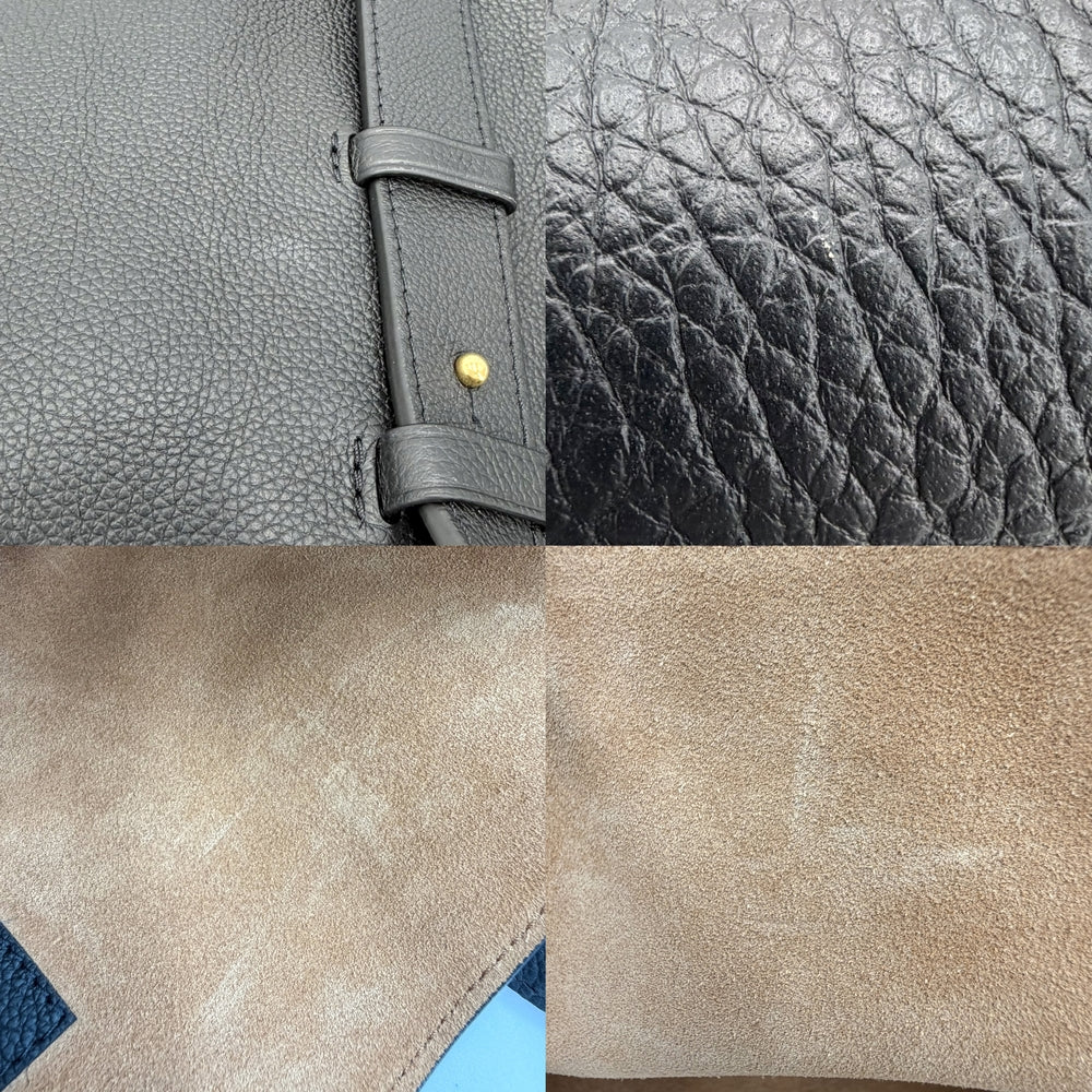 LOUIS VUITTON ルイヴィトン トートバッグ ロウキー・カバMM ハンドバッグ M25341 レザー ブラック 黒 ゴールド金具 メンズ【中古品】