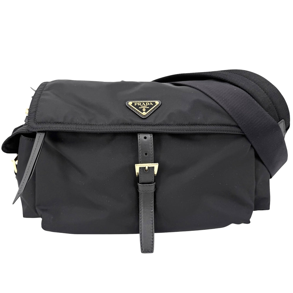 PRADA プラダ ショルダーバッグ エクスプローラ ラージ Re-Nylon 1BD391 ナイロン ブラック 黒 ゴールド金具 レディース【中古品】