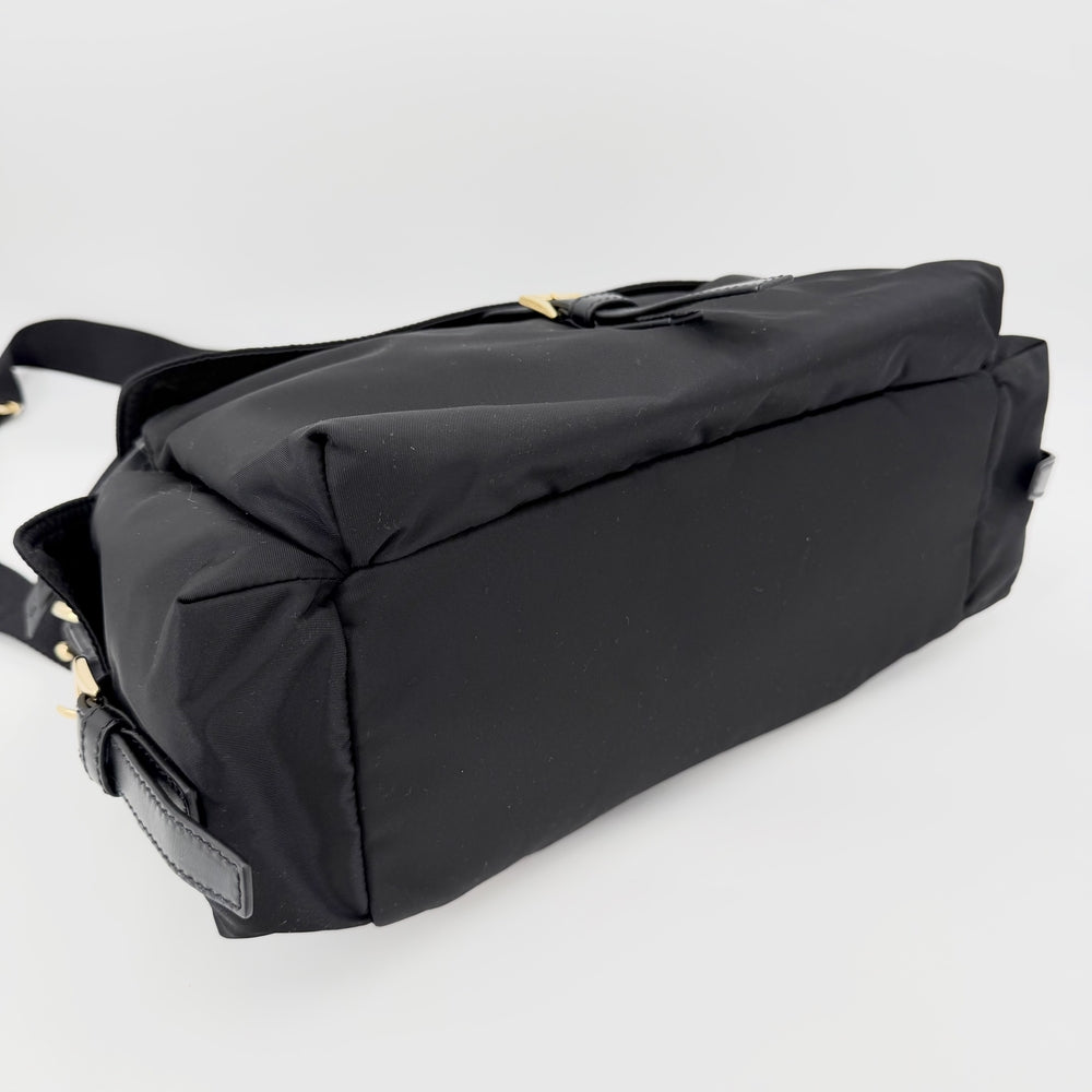 PRADA プラダ ショルダーバッグ エクスプローラ ラージ Re-Nylon 1BD391 ナイロン ブラック 黒 ゴールド金具 レディース【中古品】