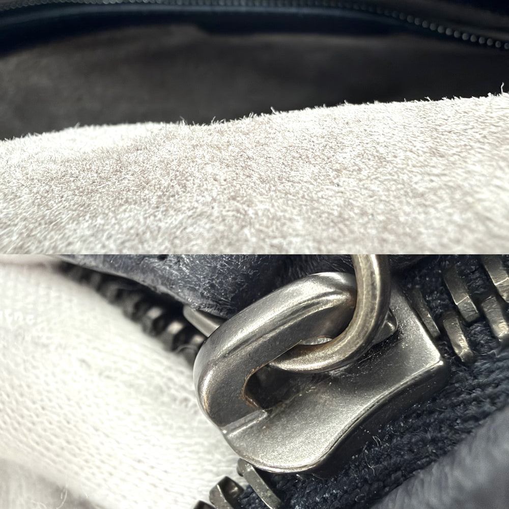 BOTTEGAVENETA ボッテガヴェネタ ハンドバッグ イントレチャート ワンショルダー ホーボー レザー ブラック 黒 ゴールド金具 ユニセックス【中古品】