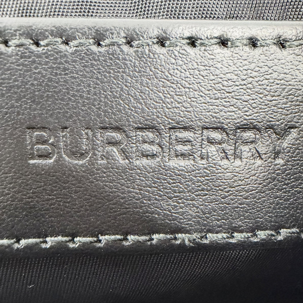 BURBERRY バーバリー リュック TBモノグラム バックパック ナイロン レザー ベージュ ホワイト 白 ゴールド金具 レディース【中古品】
