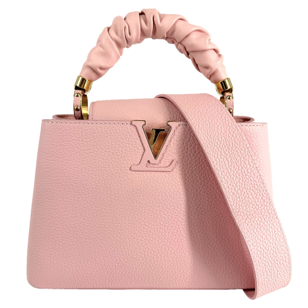 LOUIS VUITTON ルイヴィトン 2WAY シュシュ カプシーヌBB ハンドバッグ ショルダーバッグ M58694 レザー ピンク ゴールド金具 レディース【中古品】
