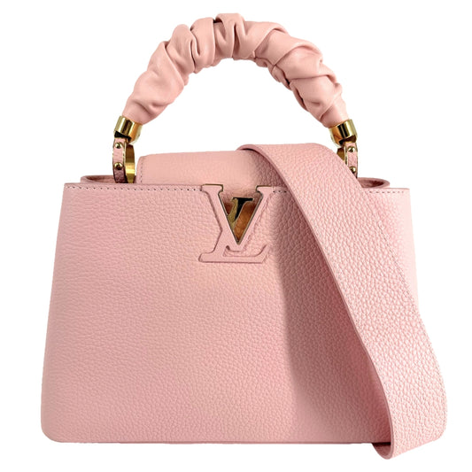 LOUIS VUITTON ルイヴィトン 2WAY シュシュ カプシーヌBB ハンドバッグ ショルダーバッグ M58694 レザー ピンク ゴールド金具 レディース【中古品】