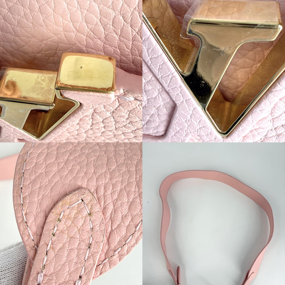 LOUIS VUITTON ルイヴィトン 2WAY シュシュ カプシーヌBB ハンドバッグ ショルダーバッグ M58694 レザー ピンク ゴールド金具 レディース【中古品】