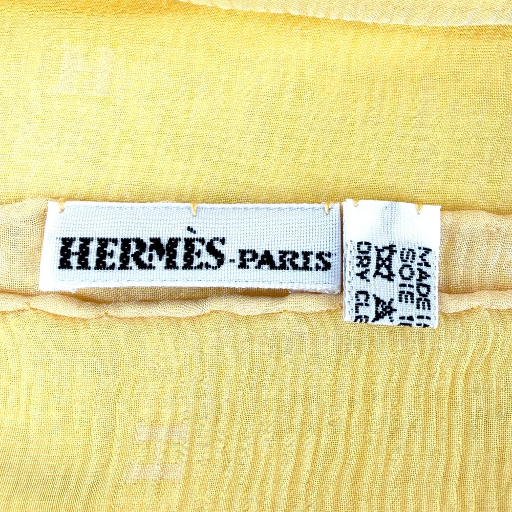 HERMES エルメス スカーフ ストール ファッションアイテム シルク ピンク イエロー レディース【中古品】