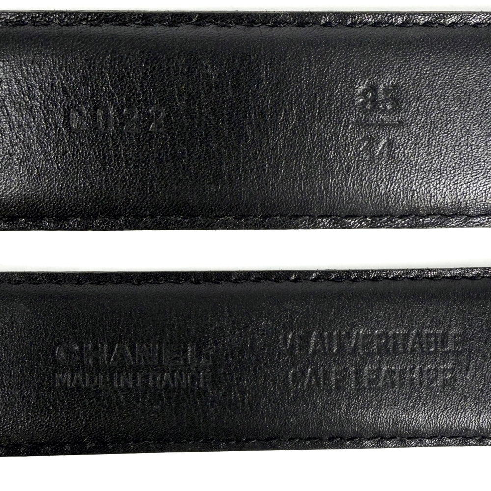 CHANEL シャネル ベルト ココマーク ファッションアイテム ヴィンテージ レザー ブラック 黒 ゴールド レディース【中古品】
