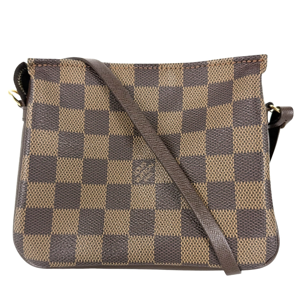 LOUIS VUITTON ルイヴィトン ハンドバッグ ダミエ・エベヌ トゥルース・メイクアップ アクセサリーポーチ N51982 ダミエキャンバス ブラウン 茶 ゴールド金具 レディース【中古品】