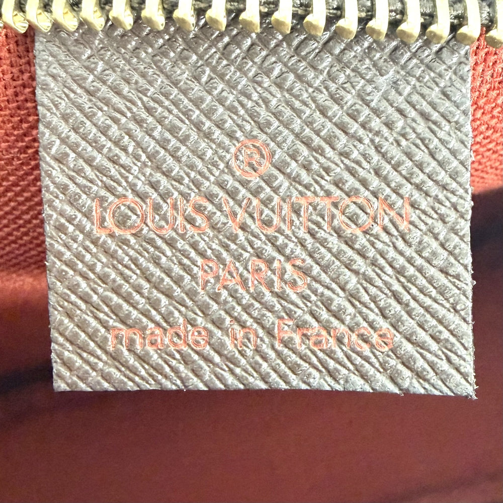 LOUIS VUITTON ルイヴィトン ハンドバッグ ダミエ・エベヌ トゥルース・メイクアップ アクセサリーポーチ N51982 ダミエキャンバス ブラウン 茶 ゴールド金具 レディース【中古品】