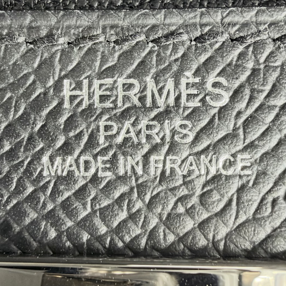 HERMES エルメス ポーチ アカデミ クラッチバッグ G刻印 ヴォーエプソン ブラック 黒 シルバー金具 ユニセックス 2026年【中古品】
