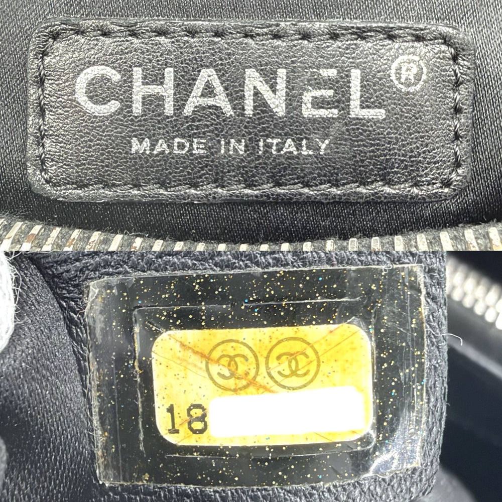 CHANEL シャネル ハンドバッグ GST マトラッセ チェーントートバッグ ココマーク A50995 キャビアスキン ブラック 黒 シルバー金具 レディース【中古品】