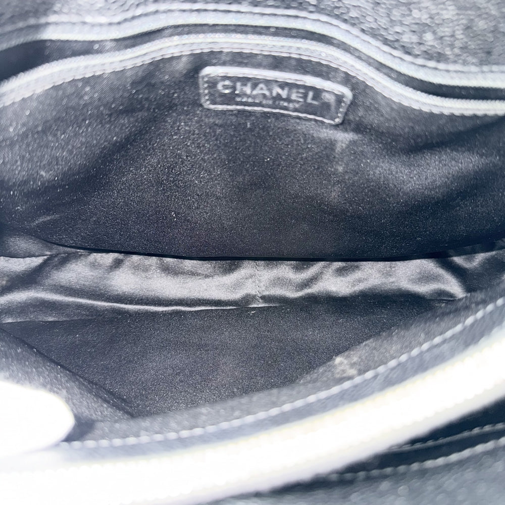 CHANEL シャネル ハンドバッグ GST マトラッセ チェーントートバッグ ココマーク A50995 キャビアスキン ブラック 黒 シルバー金具 レディース【中古品】