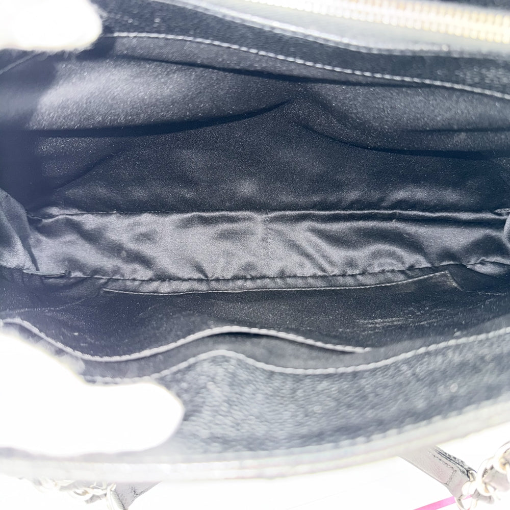 CHANEL シャネル ハンドバッグ GST マトラッセ チェーントートバッグ ココマーク A50995 キャビアスキン ブラック 黒 シルバー金具 レディース【中古品】