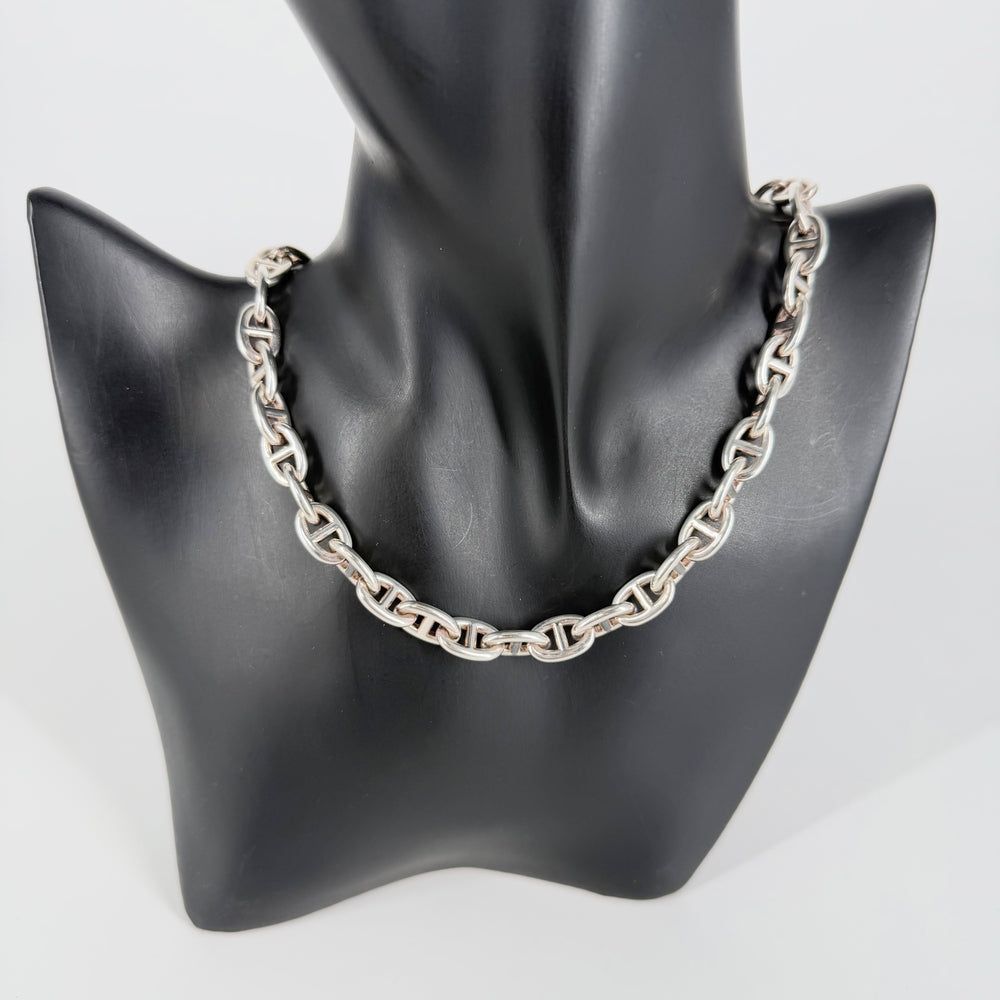 HERMES エルメス ネックレス シェーヌダンクルPM チェーン ジュエリー アクセサリー 43コマ シルバー925 レディース 約72.8g【中古品】