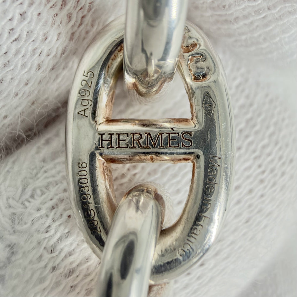HERMES エルメス ネックレス シェーヌダンクルPM チェーン ジュエリー アクセサリー 43コマ シルバー925 レディース 約72.8g【中古品】