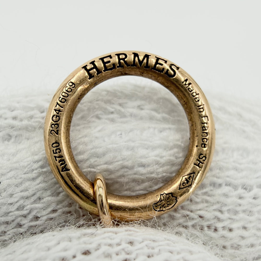 HERMES エルメス ブレスレット シェーヌダンクル ニューファランドール 18金PG Au750 K18ピンクゴールド ゴールド レディース 約4.0g【中古品】