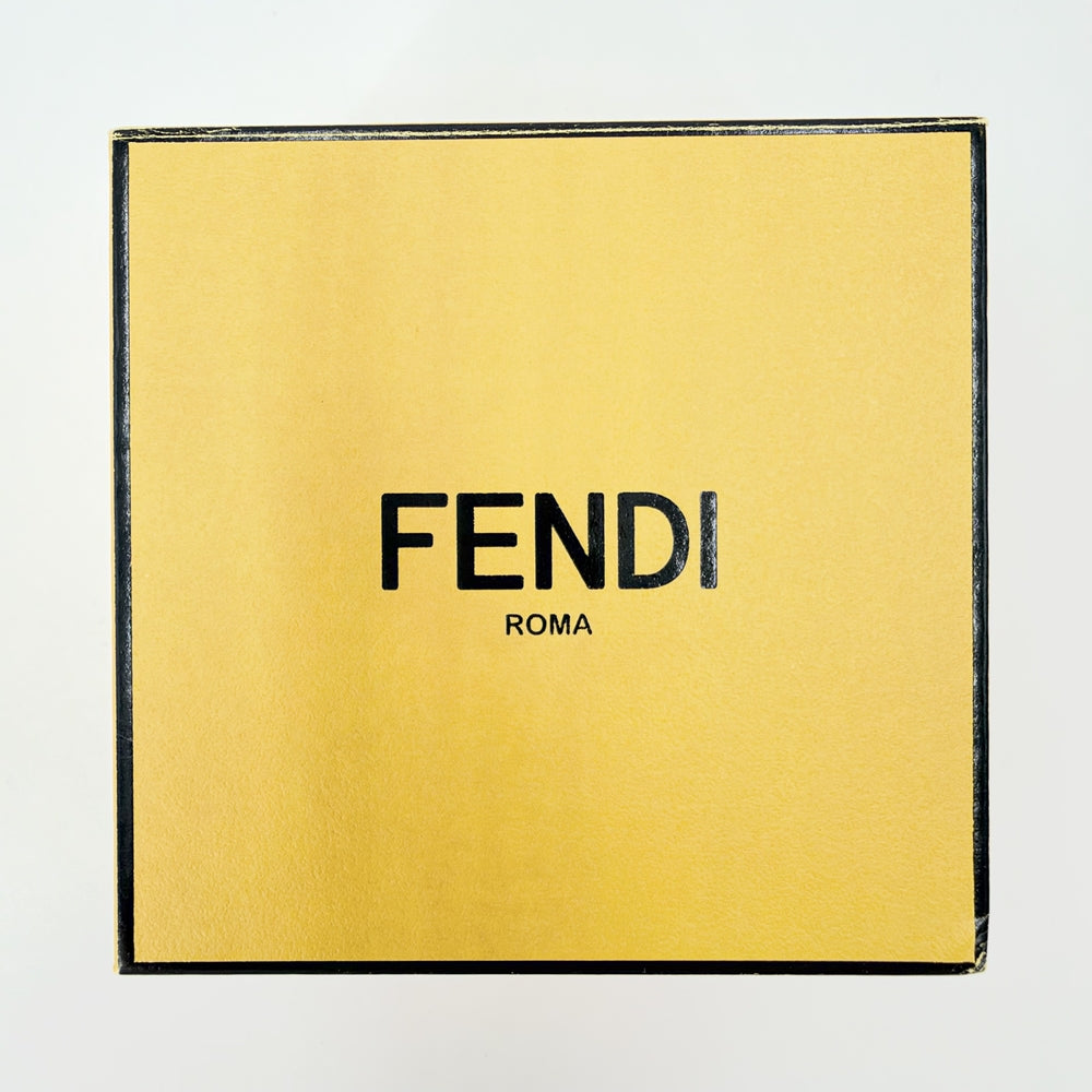 FENDI フェンディ ネックレス エフイズフェンディ ロゴ アクセサリー レディース ラインストーン シルバー レディース 約8.1g【中古品】