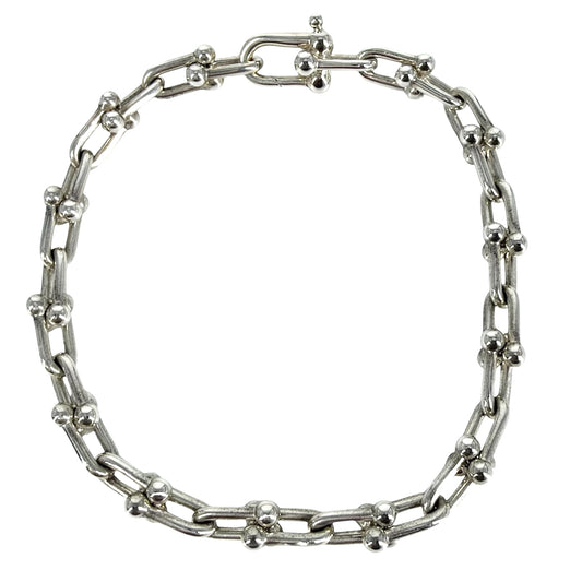 TIFFANY&Co. ティファニー ブレスレット ハードウェア スモールリンク ジュエリー アクセサリー シルバー925 レディース 約20.0g【中古品】