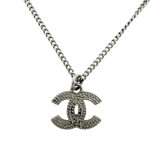 CHANEL シャネル ネックレス ココマーク アクセサリー ラインストーン F12V シルバー レディース 約5.0g 2012年【中古品】