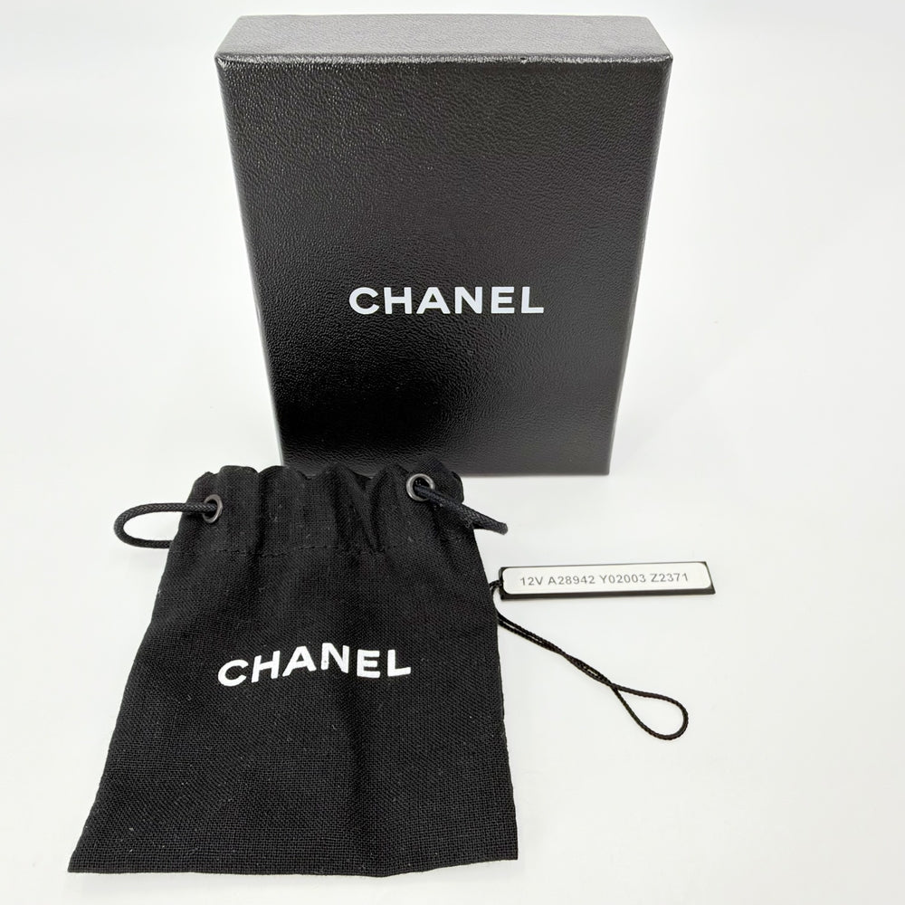 CHANEL シャネル ネックレス ココマーク アクセサリー ラインストーン F12V シルバー レディース 約5.0g 2012年【中古品】