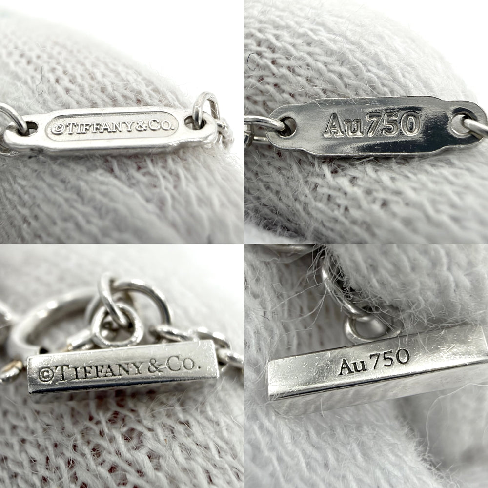 TIFFANY&Co. ティファニー ネックレス Tスマイル エクストララージ ペンダント ジュエリー アクセサリー 18金WG Au750 K18ホワイトゴールド シルバー レディース 約12.9g【中古品】