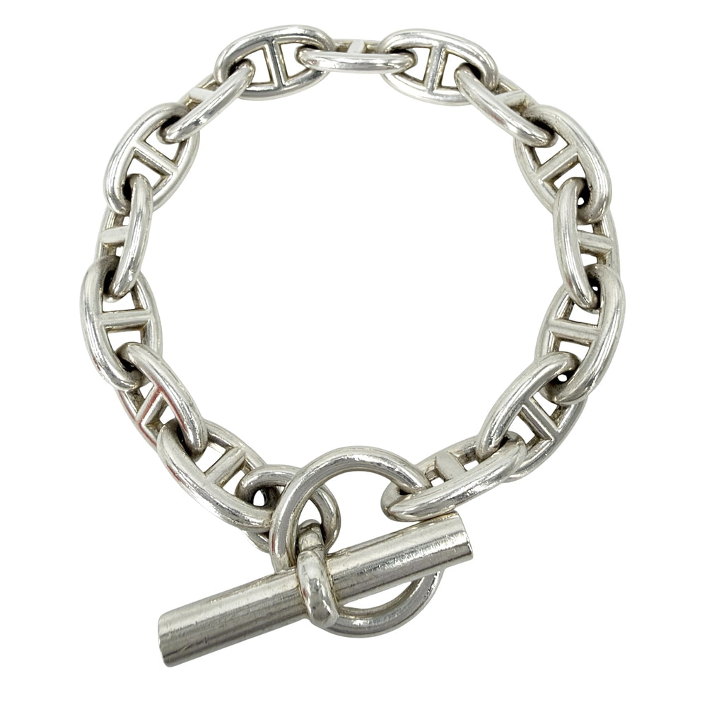 HERMES エルメス ブレスレット シェーヌダンクルGM アクセサリー ジュエリー 15コマ シルバー925 メンズ 約82.2g【中古品】
