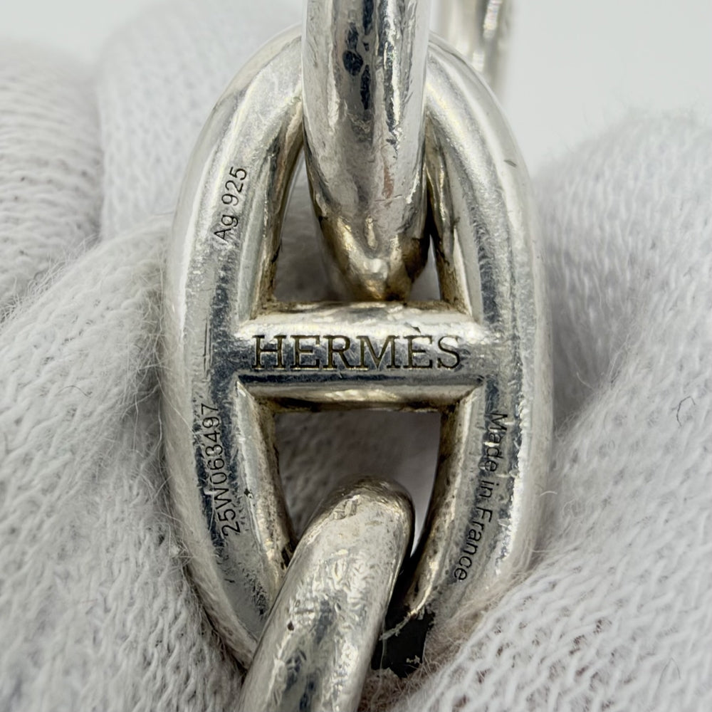 HERMES エルメス ブレスレット シェーヌダンクルGM アクセサリー ジュエリー 15コマ シルバー925 メンズ 約82.2g【中古品】