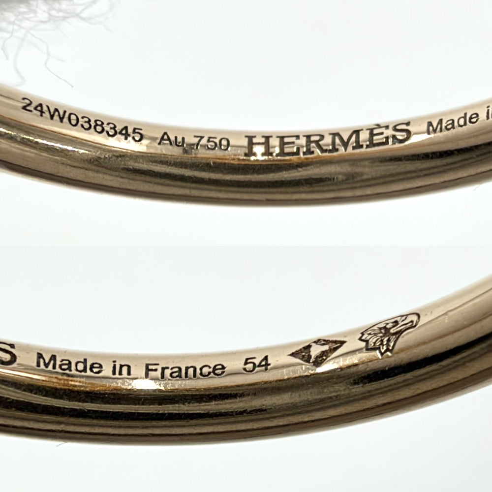 HERMES エルメス 指輪 エシャペPM リング ジュエリー アクセサリー 小物 54サイズ K18PG AU750 K18ピンクゴールド ダイヤモンド 約13号 ゴールド レディース 約4.9g【中古品】