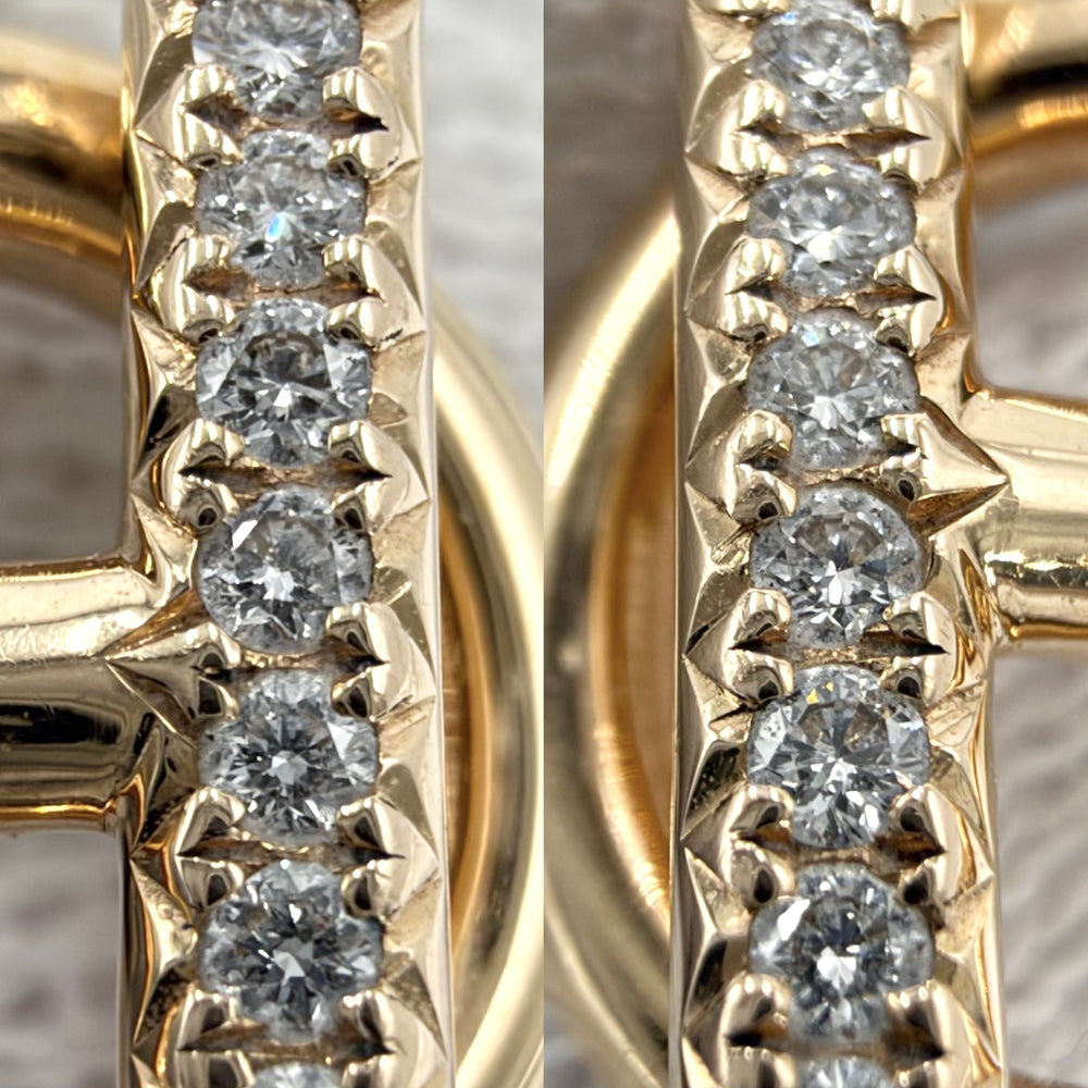 HERMES エルメス 指輪 エシャペPM リング ジュエリー アクセサリー 小物 54サイズ K18PG AU750 K18ピンクゴールド ダイヤモンド 約13号 ゴールド レディース 約4.9g【中古品】