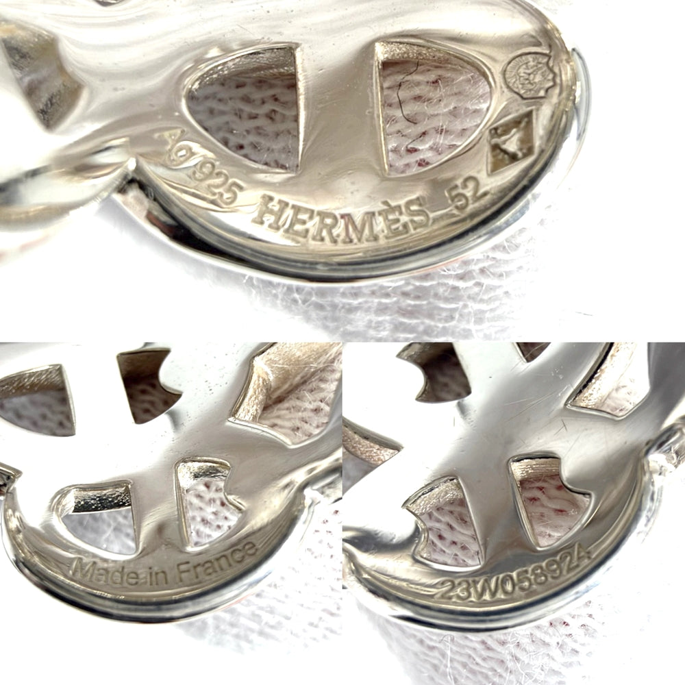 HERMES エルメス 指輪 シェーヌダンクル アンシェネGM アクセサリー ジュエリー 52サイズ シルバー925 約12号 レディース 約12.3g【中古品】