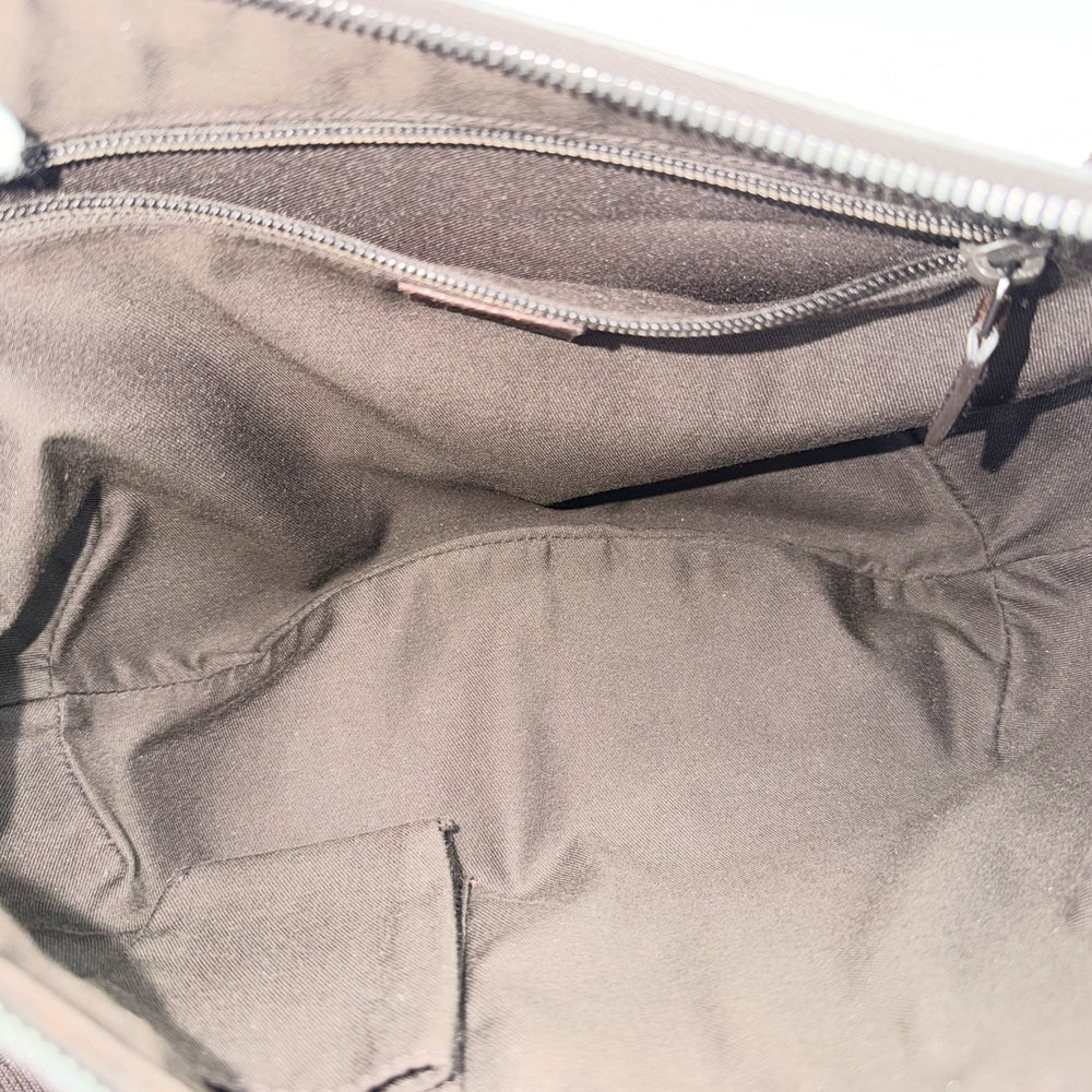 GUCCI グッチ ショルダーバッグ 181092 GGキャンバス レザー ベージュ シルバー金具 レディース【中古品】