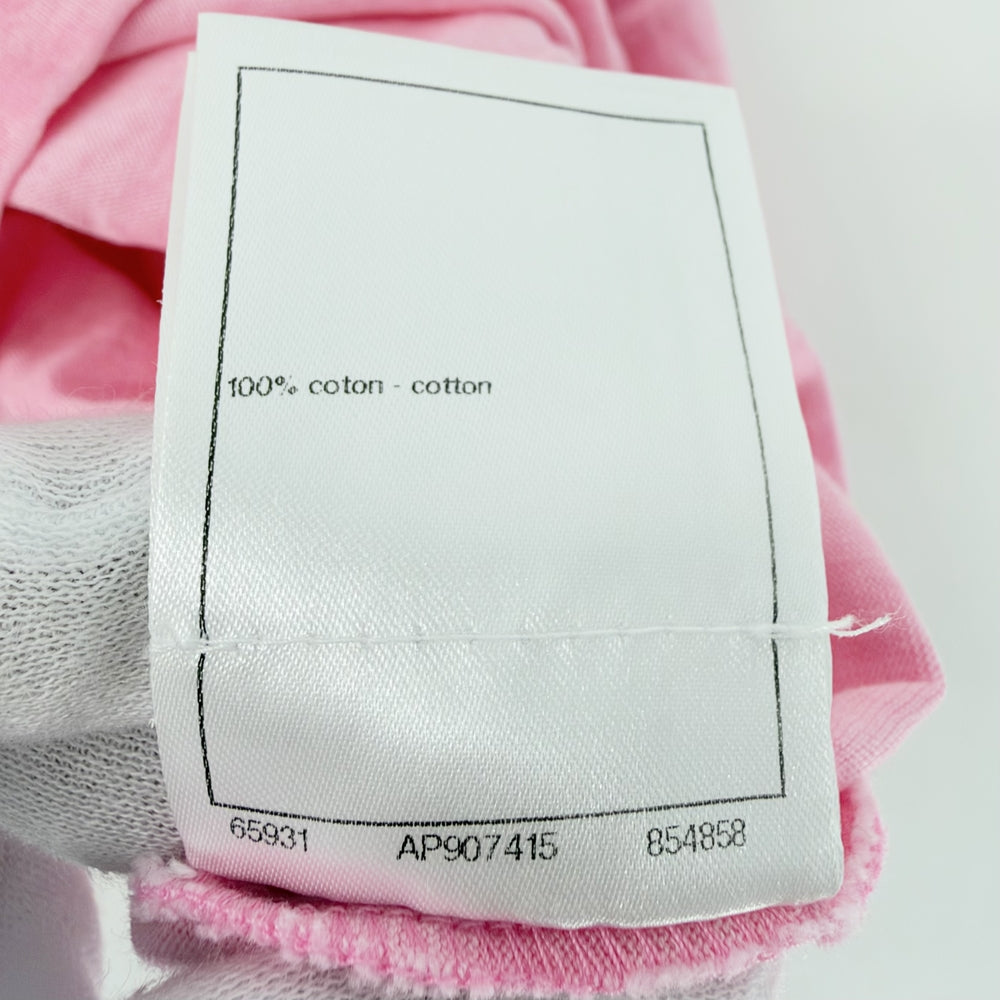 CHANEL シャネル 半袖Ｔシャツ クルーネック ココマーク トップス 服 アパレル S ピンク 春 夏 コットン レディース【中古品】