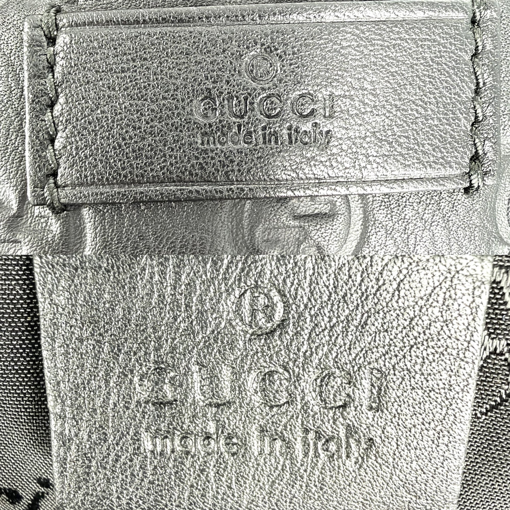 GUCCI グッチ トートバッグ GGインプリメ ハンドバッグ 211120 レザー ブラック 黒 ゴールド金具 レディース【中古品】