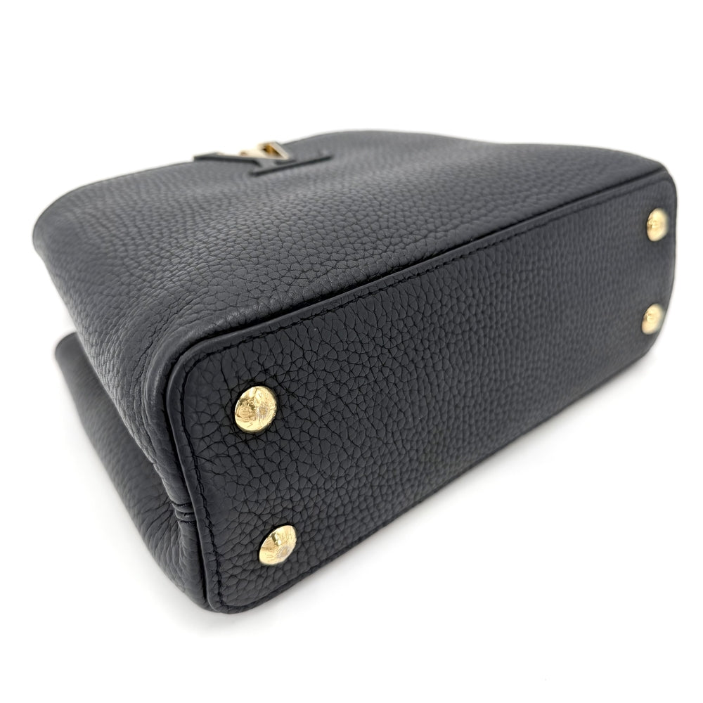 LOUIS VUITTON ルイヴィトン 2WAY パルナセアライン マイカプシーヌ スモール ハンドバッグ ショルダーバッグ M24609 トリヨン ブラック 黒 ゴールド金具 レディース【中古品】