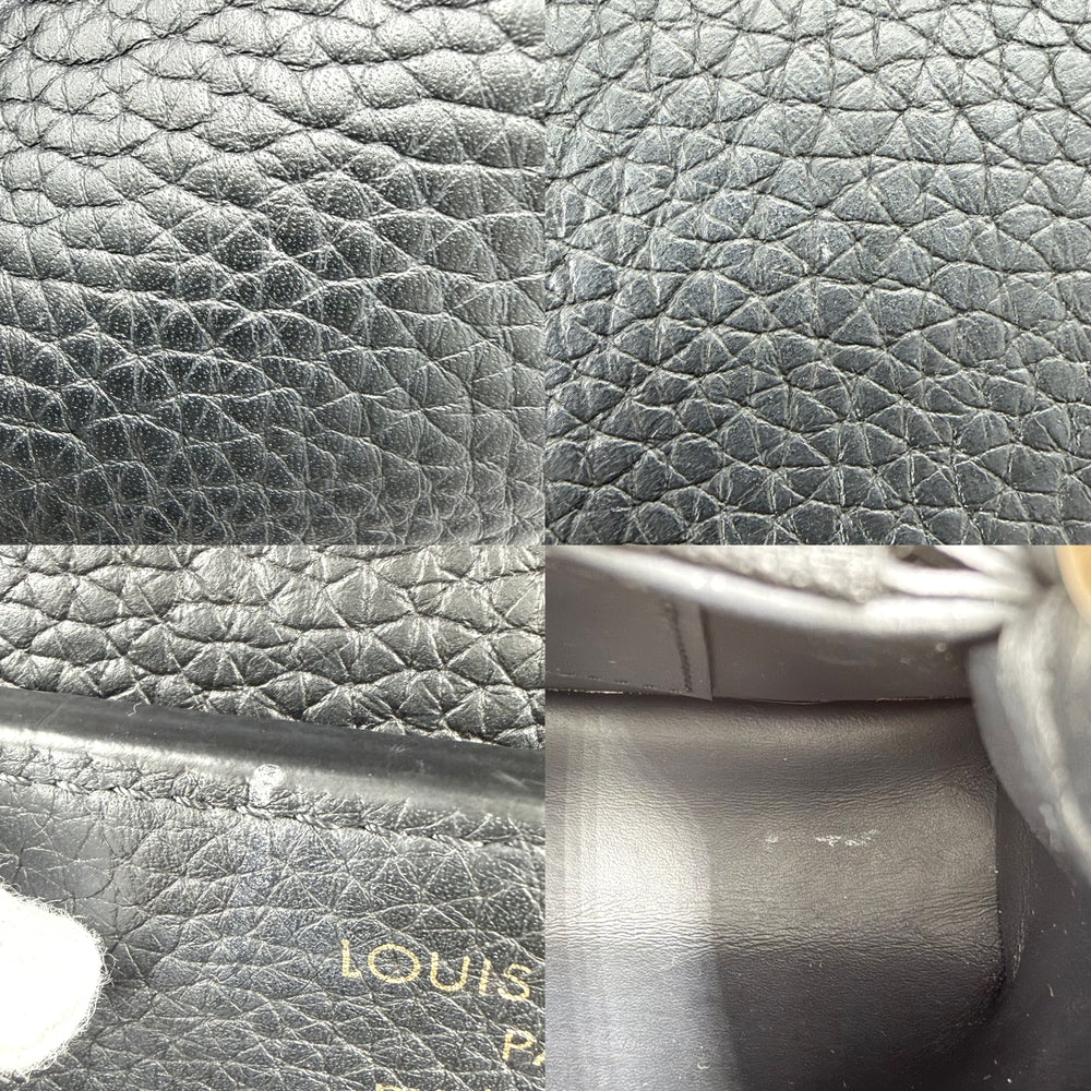 LOUIS VUITTON ルイヴィトン 2WAY パルナセアライン マイカプシーヌ スモール ハンドバッグ ショルダーバッグ M24609 トリヨン ブラック 黒 ゴールド金具 レディース【中古品】