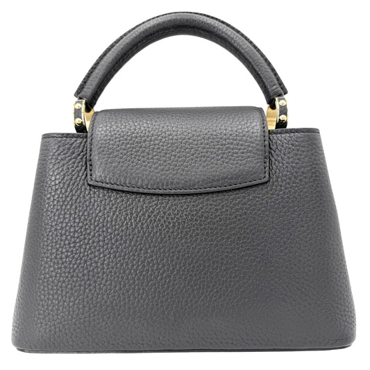 LOUIS VUITTON ルイヴィトン 2WAY パルナセアライン マイカプシーヌ スモール ハンドバッグ ショルダーバッグ M24609 トリヨン ブラック 黒 ゴールド金具 レディース【中古品】