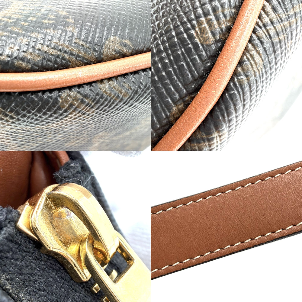 CELINE セリーヌ ハンドバッグ アヴァ トリオンフ セミショルダーバッグ AVA 小さめ ブラウン 茶 カーフ タン ゴールド金具 レディース【中古品】