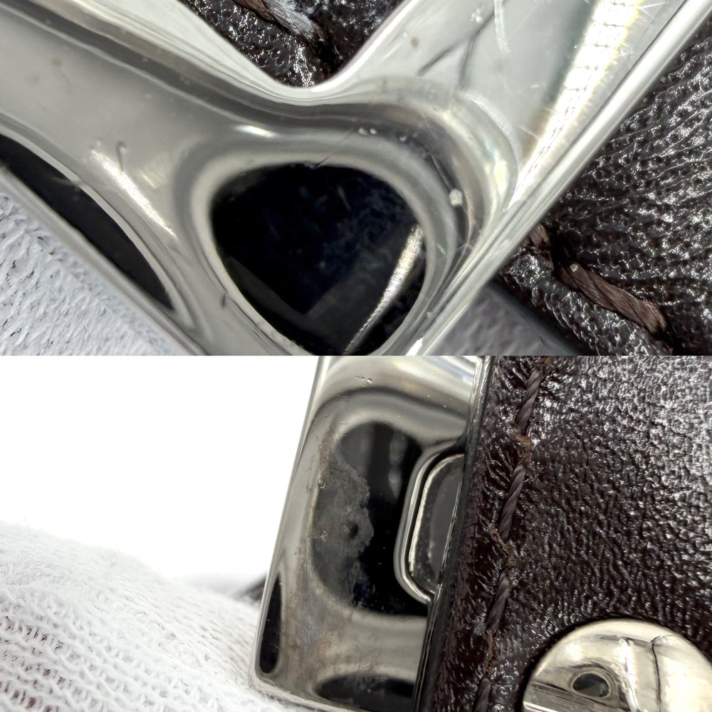 FENDI フェンディ ハンドバッグ ズッカ マンマバケット セミショルダーバッグ 26426 キャンバス レザー ブラウン 茶 シルバー金具 レディース【中古品】