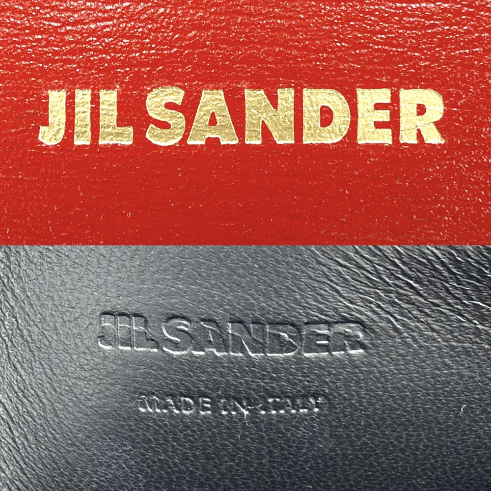JIL SANDER ジルサンダー ショルダーバッグ オールデイ ショルダーウォレット レザー レッド 赤 ゴールド金具 レディース【中古品】