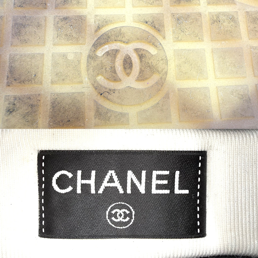 CHANEL シャネル スニーカー ローカット ココマーク 靴 36サイズ 約23cm レザー スエード ブラック 黒 ホワイト 白 レディース【中古品】