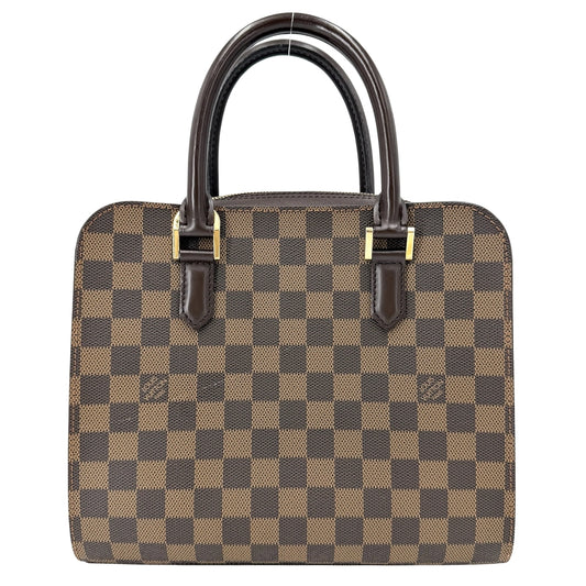 LOUIS VUITTON ルイヴィトン ハンドバッグ トリアナ N51155 ダミエキャンバス ブラウン 茶 ゴールド金具 レディース【中古品】