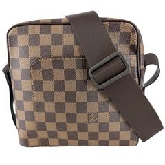 LOUIS VUITTON ルイヴィトン ショルダーバッグ オラフPM N41442 ダミエキャンバス ブラウン 茶 ゴールド金具 レディース【中古品】