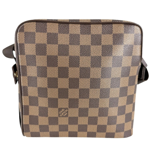 LOUIS VUITTON ルイヴィトン ショルダーバッグ オラフPM N41442 ダミエキャンバス ブラウン 茶 ゴールド金具 レディース【中古品】