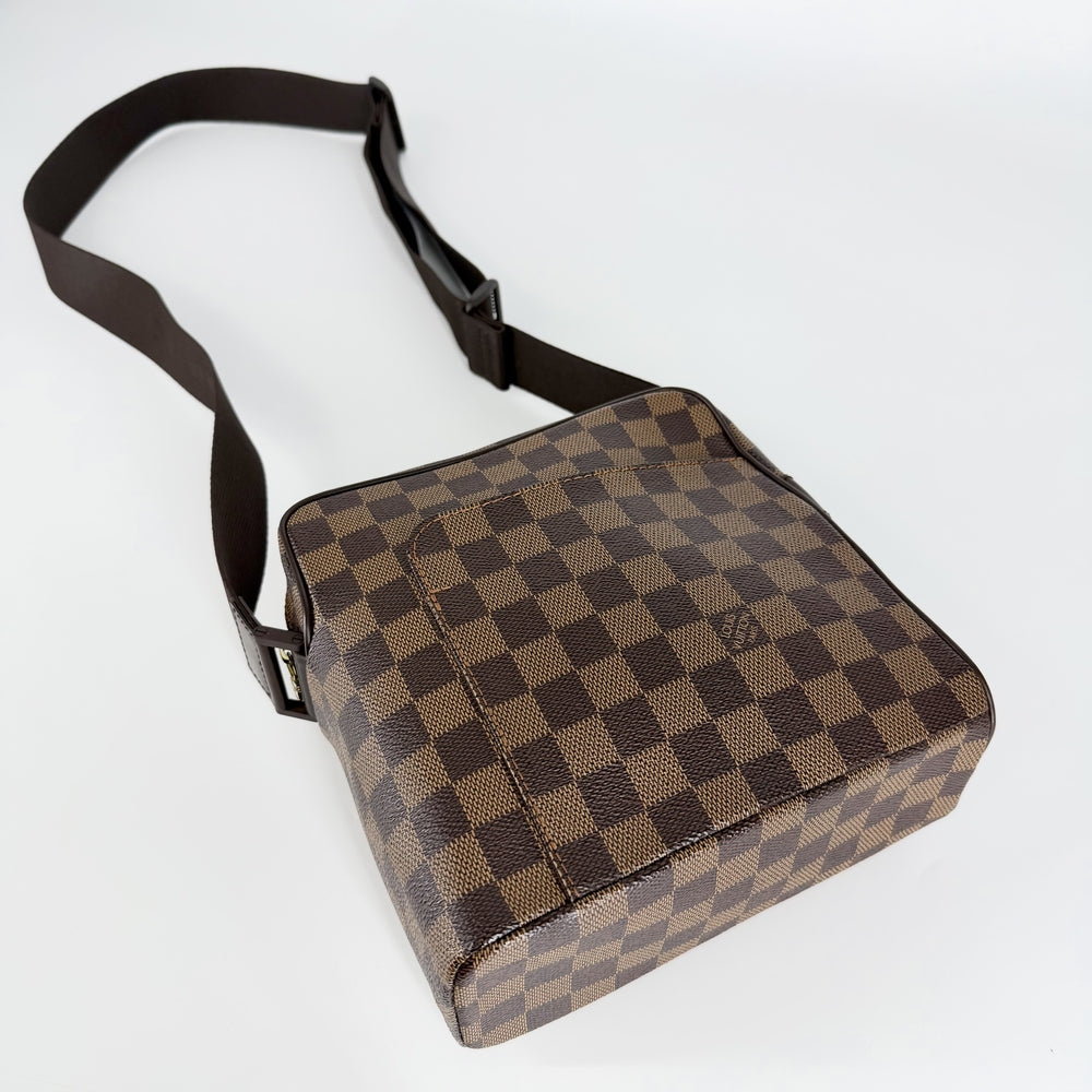 LOUIS VUITTON ルイヴィトン ショルダーバッグ オラフPM N41442 ダミエキャンバス ブラウン 茶 ゴールド金具 レディース【中古品】