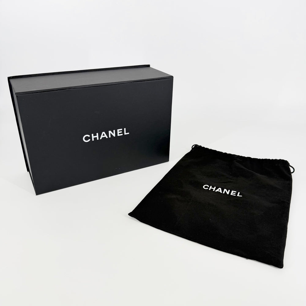 CHANEL シャネル ショルダーバッグ ボア ココマーク ツイード レザー ブラック 黒 アンティークシルバー金具 レディース【中古品】
