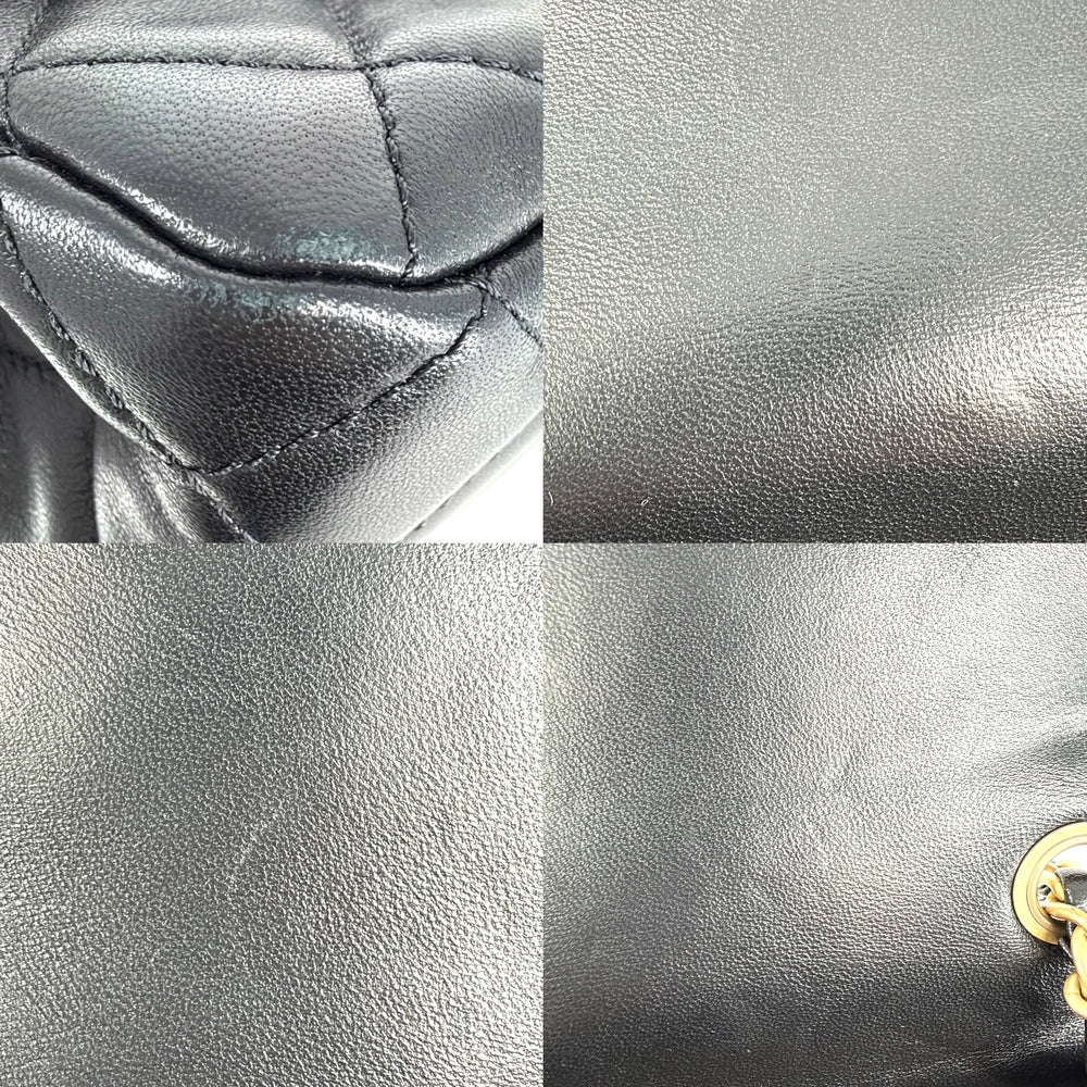 CHANEL シャネル ショルダーバッグ ミニマトラッセ チェーン ターンロック Mini Matelasse ココマーク AS1786 ブラック 黒 ゴールド金具 レディース【中古品】