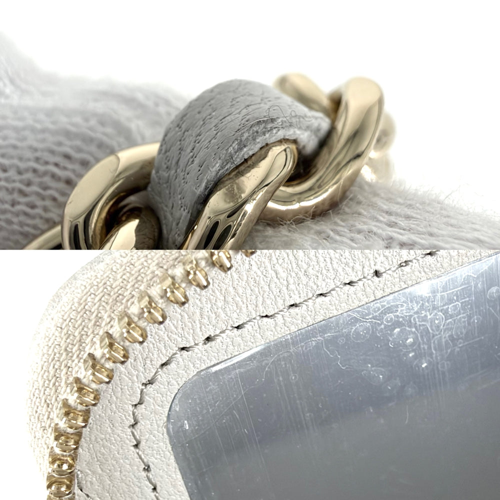 CHANEL シャネル ショルダーバッグ マトラッセ ヴァニティケース キルティングレザー ココマーク ラムスキン ライトブルー シルバー金具 レディース【中古品】