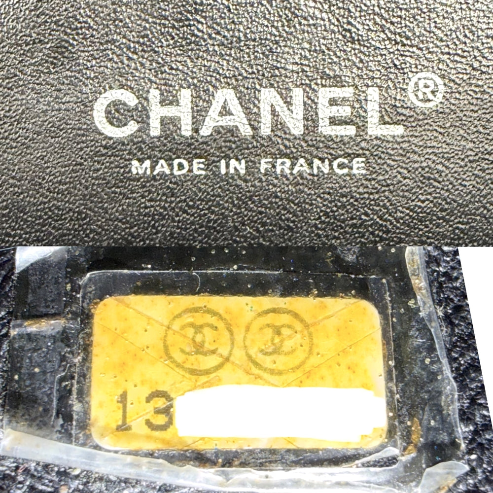 CHANEL シャネル ショルダーバッグ マトラッセ25 ダブルチェーン ココマーク ダブルフラップ キャビアスキン ブラック 黒 シルバー金具 レディース【中古品】