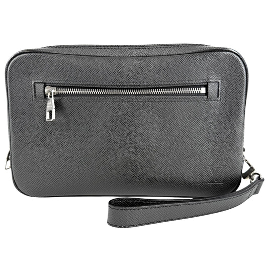 LOUIS VUITTON ルイヴィトン クラッチバッグ ネオ パヴェル セカンドバッグ ブラック 黒 M32902 タイガ アルドワーズ シルバー金具 メンズ【中古品】